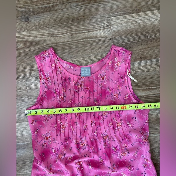 Vintage 90’s sleeveless maxi pink floral dress with tie size 14 - Picture 10 of 10